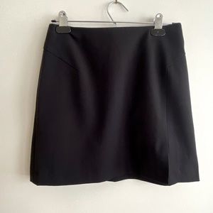The Limited black mini skirt with a slit